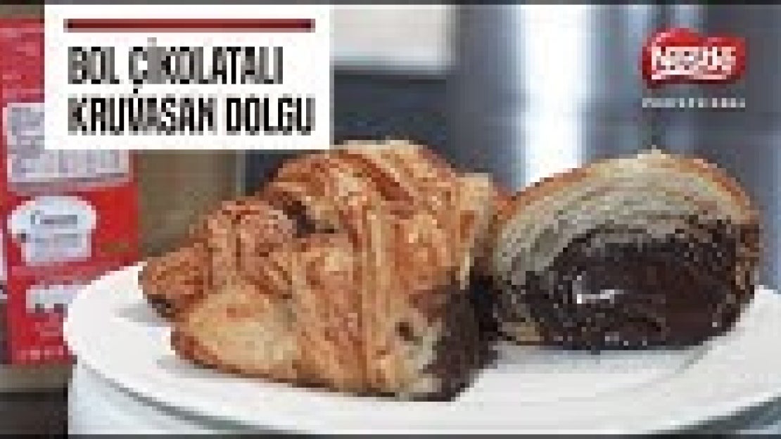Bol Çikolatalı Kruvasan Dolgu