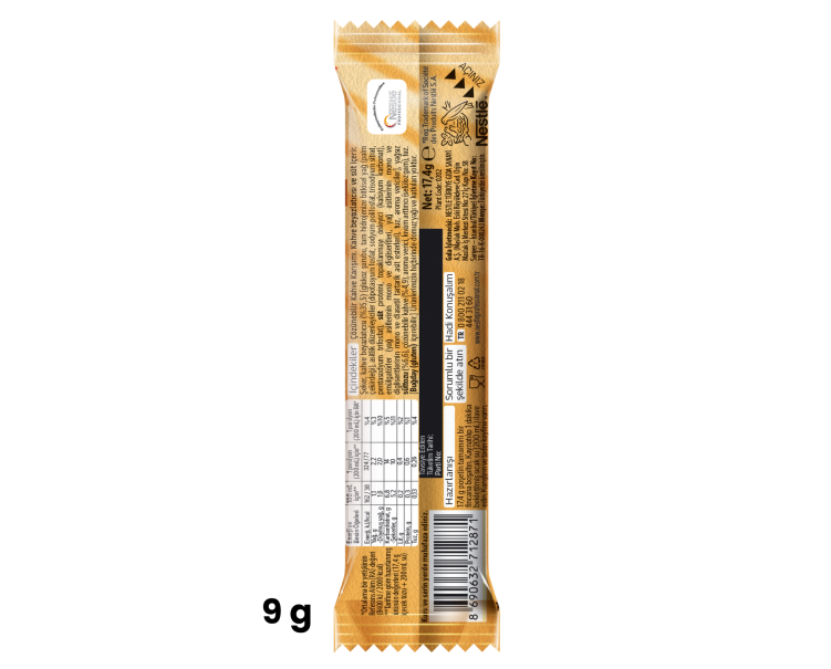 NESCAFÉ 3ü1 Arada Sütlü Köpüklü (32x9g) back package