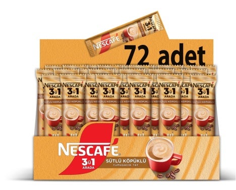 NESCAFE 3ü1 Arada Sütlü Köpüklü 8